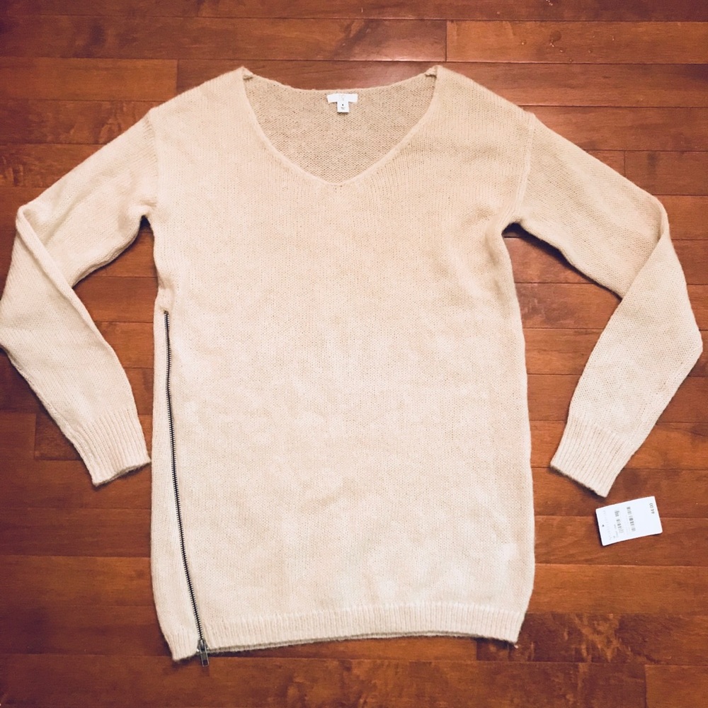 Nordstrom BP Light Long Sleeve Creme Sweater